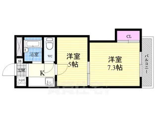 Requie智恵光院【2階】の間取り