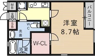 プラーフ会下山【2階】の間取り