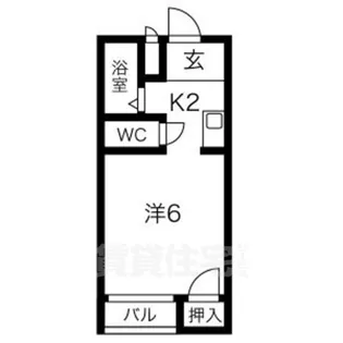 Love Wing白鳥【3階】の間取り