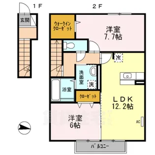 セレッソパティオ2【2階】の間取り