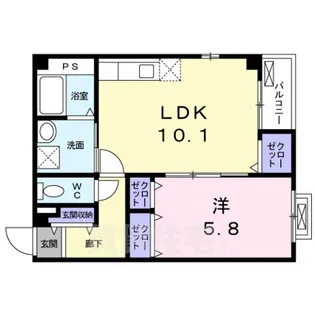 Le.佐女牛井【2階】の間取り