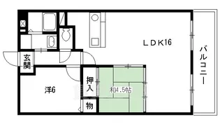 グランビュー葛野【3階】の間取り