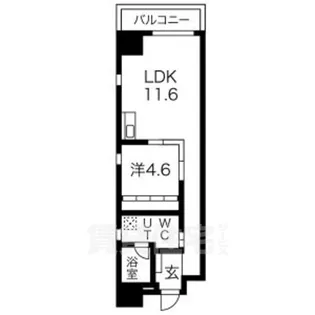 ザ・テラス丸の内【4階】の間取り