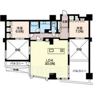 エスティメゾン葵【13階】の間取り