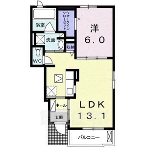 カトレア【1階】の間取り