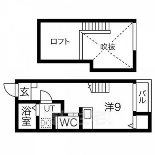 フレクール浄心【2階】の間取り