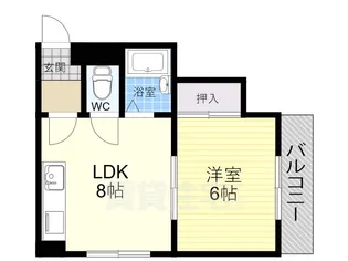 エンパイヤシティ【1階】の間取り