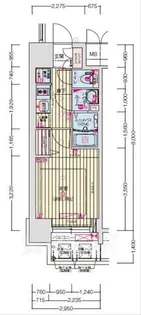 プレサンス鶴舞ファースト【13階】の間取り