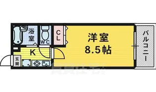 市之町ローズハイツ【3階】の間取り