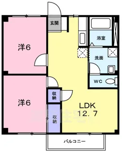 パークサイド【2階】の間取り