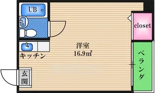 ファクト十三【6階】の間取り