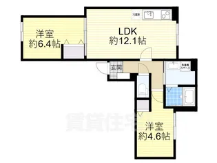 フェリーチェベレーザ【2階】の間取り