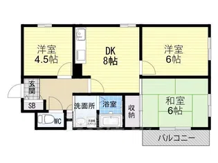 ヒューマニティプラザ【1階】の間取り