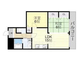 ピースキャピタル上菅【2階】の間取り