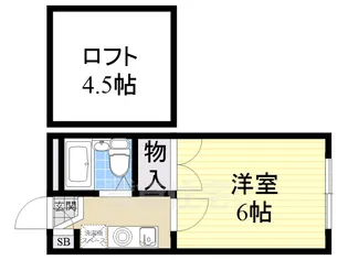 エンジェルコスモ稲葉荘Ⅲ【1階】の間取り