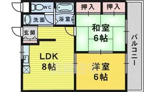 大阪府堺市北区百舌鳥赤畑町4丁【マンション】の間取り