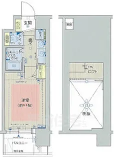 エステムコート新大阪5ソレックス【5階】の間取り