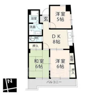 レナジア天白【5階】の間取り