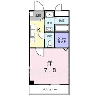 京都府京都市左京区岩倉南池田町【アパート】の間取り