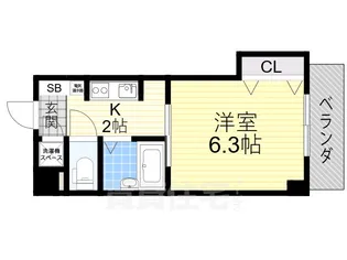 マンション丸旺【5階】の間取り