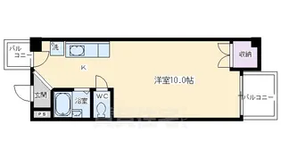 クレサンテ五条坂【2階】の間取り