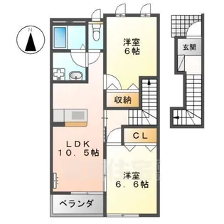 サンフィットヒルズ B【2階】の間取り