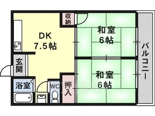 メゾン平野【4階】の間取り