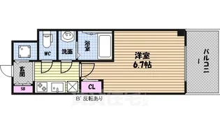 オーキッドレジデンス鶴舞(旧:S-RESIDENCE鶴舞)【14階】の間取り