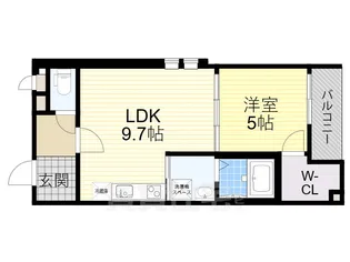 大阪府堺市堺区出島海岸通1丁【アパート】の間取り