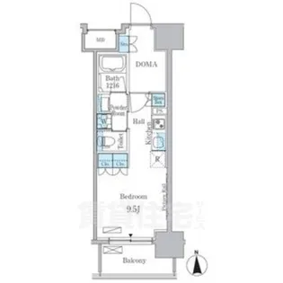 ヒヴィ・カーサ名駅西【6階】の間取り