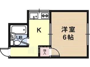 レディースマンションファーム【1階】の間取り