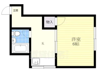 レディースマンションファーム【6号室】の間取り
