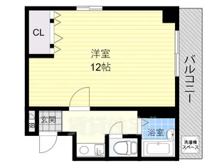 クレールステュディオ【2階】の間取り