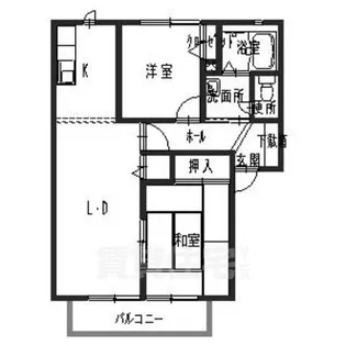 シャルマンハイツ【2階】の間取り