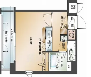 エンクレスト大手門2【4階】の間取り