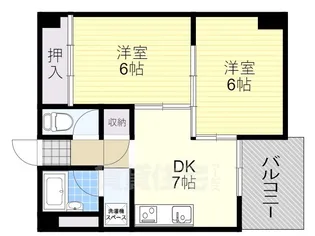 新大阪川島マンション【8階】の間取り