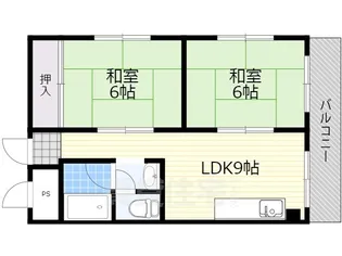 沼ハイツ【4階】の間取り