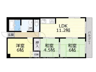 パークヒルズ【3階】の間取り