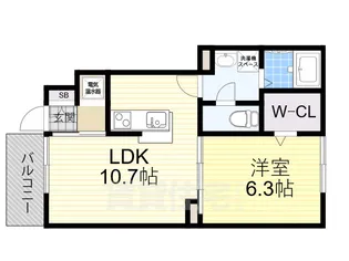 リバティ1【1階】の間取り
