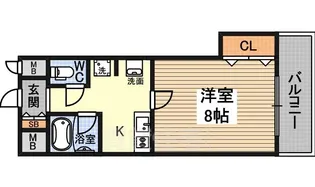 東明マンション東三国【2階】の間取り