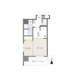 カレント茶屋が坂【3階】の間取り