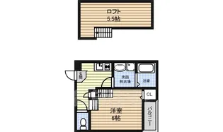 レンガース1【2階】の間取り
