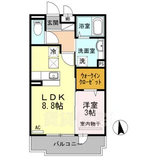 マジェスティヒル【1階】の間取り