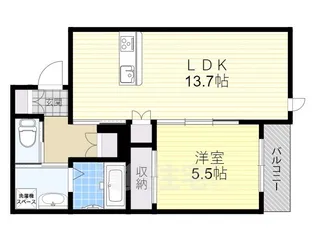 PLAGE豊中本町【3階】の間取り