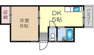 サニーハイツ(木川西)【3階】の間取り