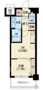 スプランディッド新大阪EAST【6階】の間取り