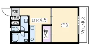 コーポオータ【1階】の間取り