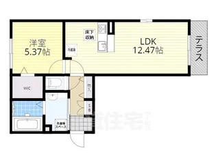 ラヴィベル膳所【1階】の間取り