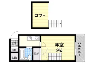 レオパレス藤井寺第2【1階】の間取り