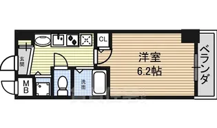 プレサンス名古屋駅前プラチナム【11階】の間取り